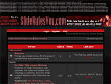 Tablet Screenshot of forum.sliderulesyou.com
